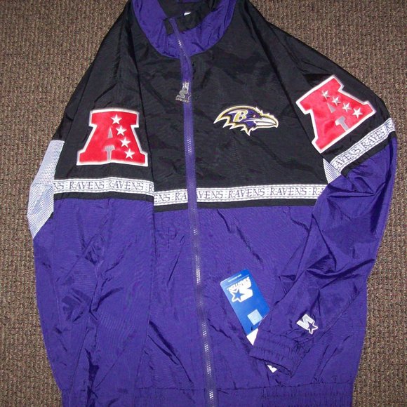 BALTIMORE RAVENS NFL Starter Nylon Safari Jacket 2X - Picture 12 of 16